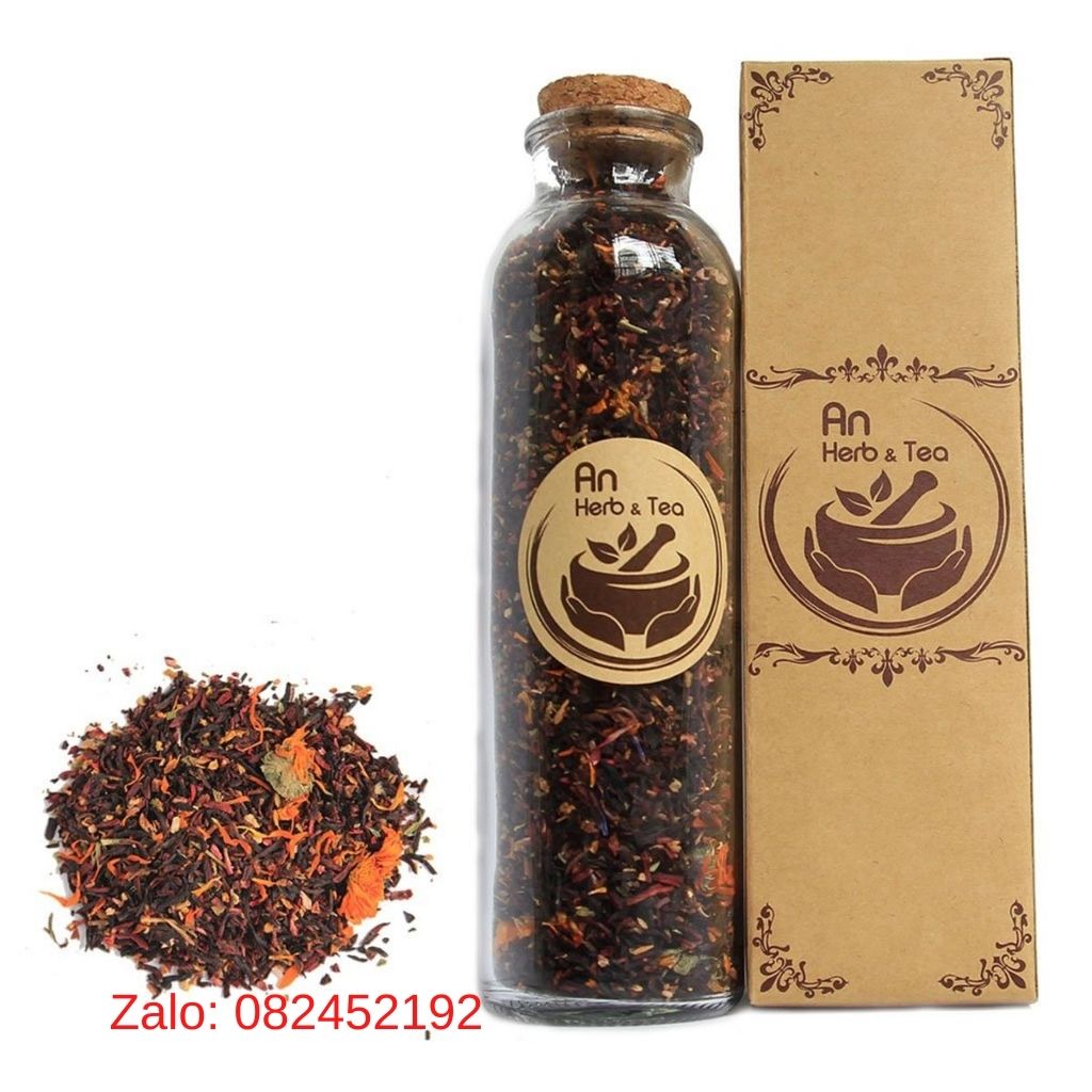 HỒNG TRÀ TRÁI CÂY AN TRÀ VỊ DÂU RỪNG & HOA CÚC 100G - GALAXY TEA